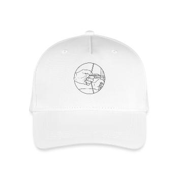 Cible d’arc de tir à l’arc - Casquette de baseball bio Enfant - blanc - Devant