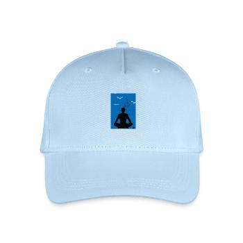 Méditation zazen - Casquette de baseball bio Enfant - bleu clair - Devant