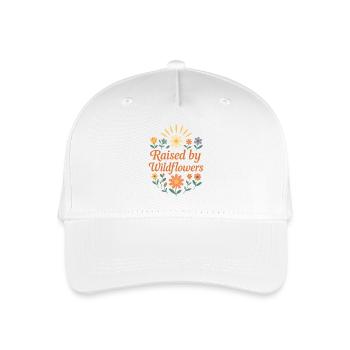 Raised By Wildflowers Bobo Wildflowers Gift - Casquette de baseball bio Enfant - blanc - Devant
