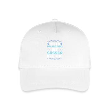 dalmatiner hund spruch - Kinder Bio Basecap - Weiß - Vorne
