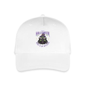 Scary Witches Halloween Motif - Organic Kids’ Baseball Cap - white - Front