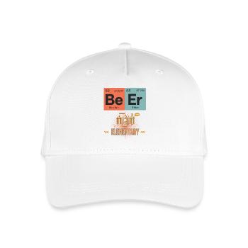Science-Inspired Elemental BeerT-Shirt Design - Organic Kids’ Baseball Cap - white - Front