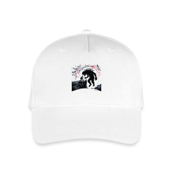 Dark Forest Encounter Illustration - Organic Kids’ Baseball Cap - white - Front