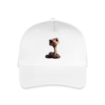 serpent, python, cobra, serpent à sonnettes, serpents - Casquette de baseball bio Enfant - blanc - Devant