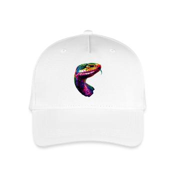 serpent, python, cobra, serpent à sonnettes, serpents - Casquette de baseball bio Enfant - blanc - Devant