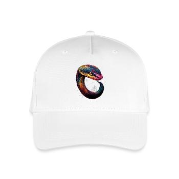 serpent, python, cobra, serpent à sonnettes, serpents - Casquette de baseball bio Enfant - blanc - Devant