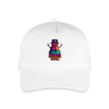 Emo Snowman - Organic Kids’ Baseball Cap - white - Front