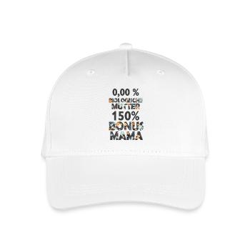 Bonus Mama Mutter Stiefmama Stiefmutter Geschenk - Kinder Bio Basecap - Weiß - Vorne