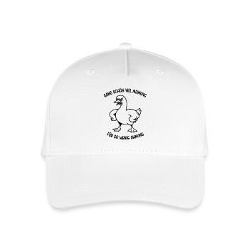 Gans schön viel Meinung für so wenig Ahnung - Kinder Bio Basecap - Weiß - Vorne