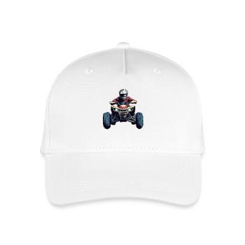 Quad Driver Off-Road Action - Organic Kids’ Baseball Cap - white - Front