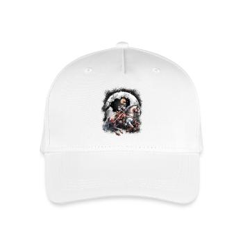 Ritter Mittelalter Kinder Pferd - Kinder Bio Basecap - Weiß - Vorne