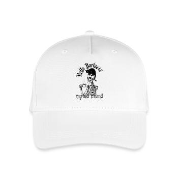 Hello Darkness Skeleton - Organic Kids’ Baseball Cap - white - Front