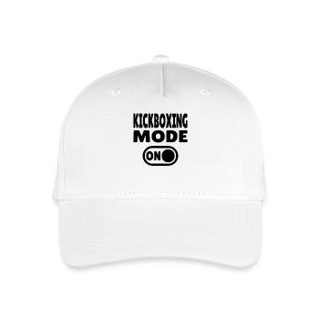 Kickboxing Mode ON – Power for Martial Artists - Organic Kids’ Baseball Cap - white - Front