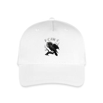 Mondschein-Rabe F-Caw-F - Kinder Bio Basecap - Weiß - Vorne
