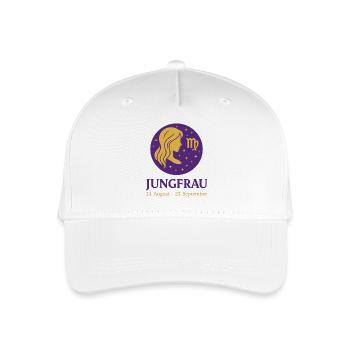 Sternzeichen Jungfrau - Kinder Bio Basecap - Weiß - Vorne