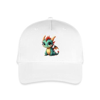Mignon bébé dragon - Casquette de baseball bio Enfant - blanc - Devant