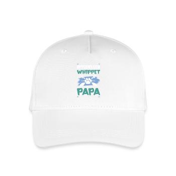 whippet dogs dad - Organic Kids’ Baseball Cap - white - Front