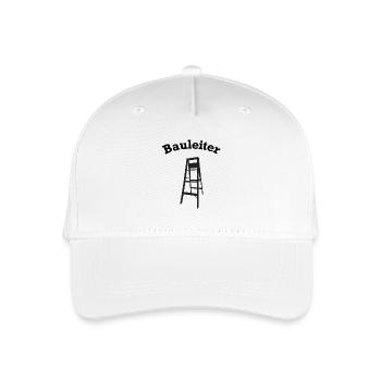 lustiges Bauleiter Baustellen Zubehör - Kinder Bio Basecap - Weiß - Vorne