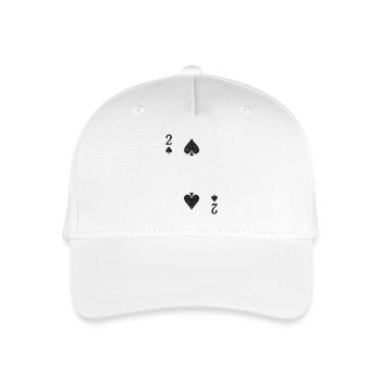 Two spades - Organic Kids’ Baseball Cap - white - Front