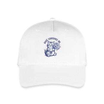 Rage Cat: Furious Feline - Organic Kids’ Baseball Cap - white - Front