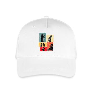 Singen Sänger - Kinder Bio Basecap - Weiß - Vorne