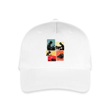Schriftsteller Autor Schreiber Schreiben Geschenk - Kinder Bio Basecap - Weiß - Vorne