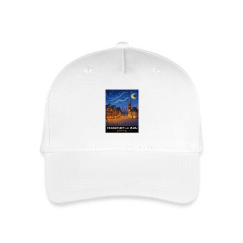 Frankfurt am Main Nachtansicht - Kinder Bio Basecap - Weiß - Vorne