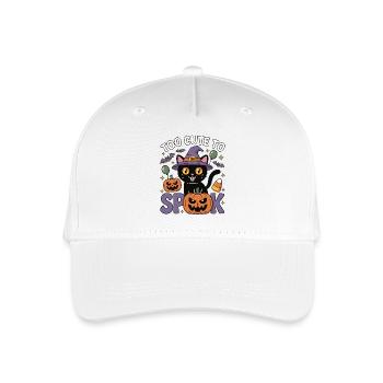Trop mignon pour être effrayé - Chat sorcière mignon - Casquette de baseball bio Enfant - blanc - Devant