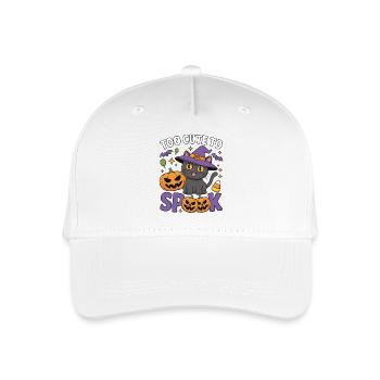 Trop mignon pour être effrayé - Chat sorcière mignon - Casquette de baseball bio Enfant - blanc - Devant