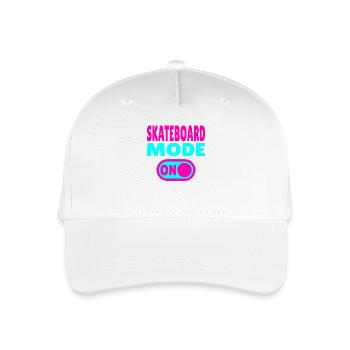 Skateboard Fashion ON - Organic Kids’ Baseball Cap - white - Front