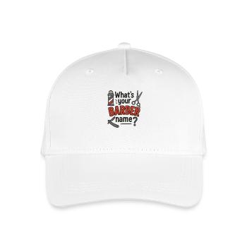 Quel est votre nom de barbier, drôle de mème disant - Casquette de baseball bio Enfant - blanc - Devant
