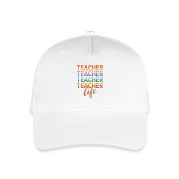 Enseignant Enseignant Enseignant Vie enseignante Lehrer - Casquette de baseball bio Enfant - blanc - Devant
