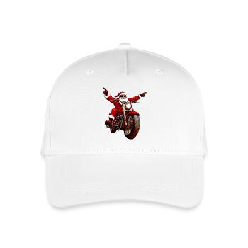 Christmas Motorcyclists - Organic Kids’ Baseball Cap - white - Front