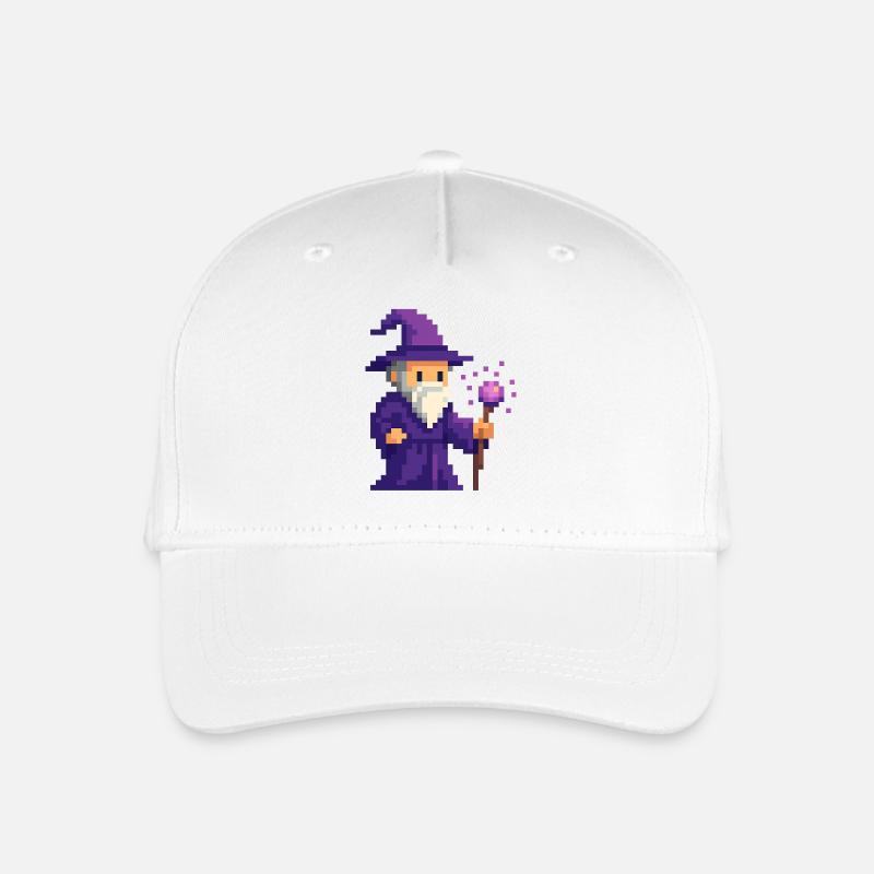 Pixel wizard dans le scintillement violet - Casquette de baseball bio Enfant - blanc