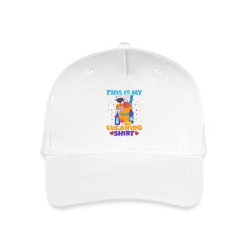 This Is My Cleaning Shirt - Organic Kids’ Baseball Cap - white - Front