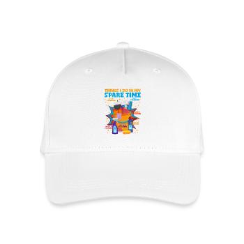 Nettoyage de l’humour design - Casquette de baseball bio Enfant - blanc - Devant