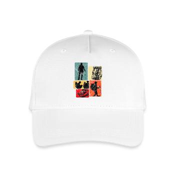 Collage de sentiers de randonnée - Casquette de baseball bio Enfant - blanc - Devant
