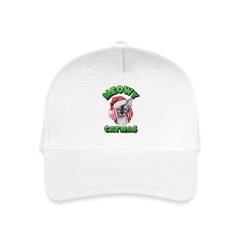 Christmas Sphynx Cat Santa  - Organic Kids’ Baseball Cap - white - Front