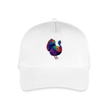 Dinde Poules Oiseaux Dinde - Casquette de baseball bio Enfant - blanc - Devant
