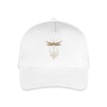 Libellule filigranée dans un style de lignes décoratives - Casquette de baseball bio Enfant - blanc - Devant