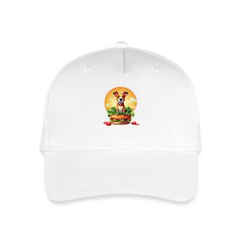 Burger Dog in the Circle of the Sun - Organic Kids’ Baseball Cap - white - Front
