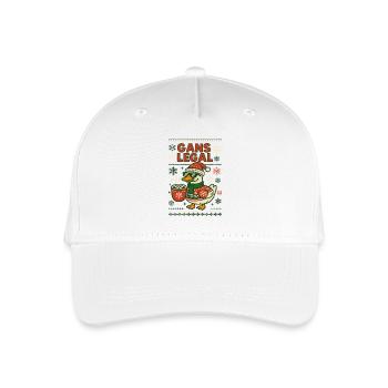 Gans Legal Weihnachtsgans Lustiger Spruch - Kinder Bio Basecap - Weiß - Vorne