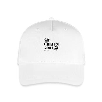 Chefin Edition 2005 Powerfrau 20 Jahre - Kinder Bio Basecap - Weiß - Vorne