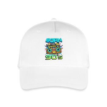 Boombox Neon 90s Revival - Organic Kids’ Baseball Cap - white - Front