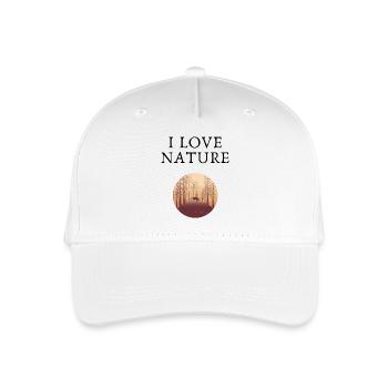 Silhouetted Forest Deer at Dusk - Organic Kids’ Baseball Cap - white - Front