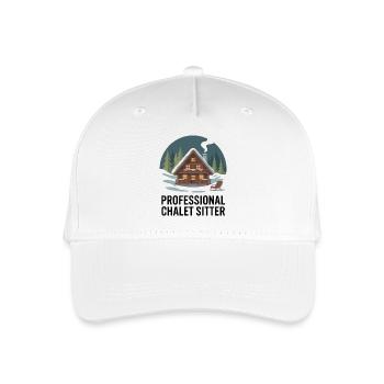 Chalet douillet dans la Forêt Enneigée - Casquette de baseball bio Enfant - blanc - Devant