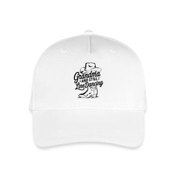 Line Dance Grandma – Fun Western Design - Organic Kids’ Baseball Cap - white - Front