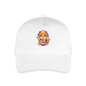 Musique de ramen de chat de Kawaii - Casquette de baseball bio Enfant - blanc - Devant