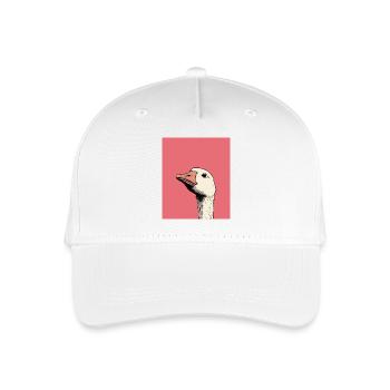 Judgmental Goose Illustration – Funny Animal Art D - Kinder Bio Basecap - Weiß - Vorne