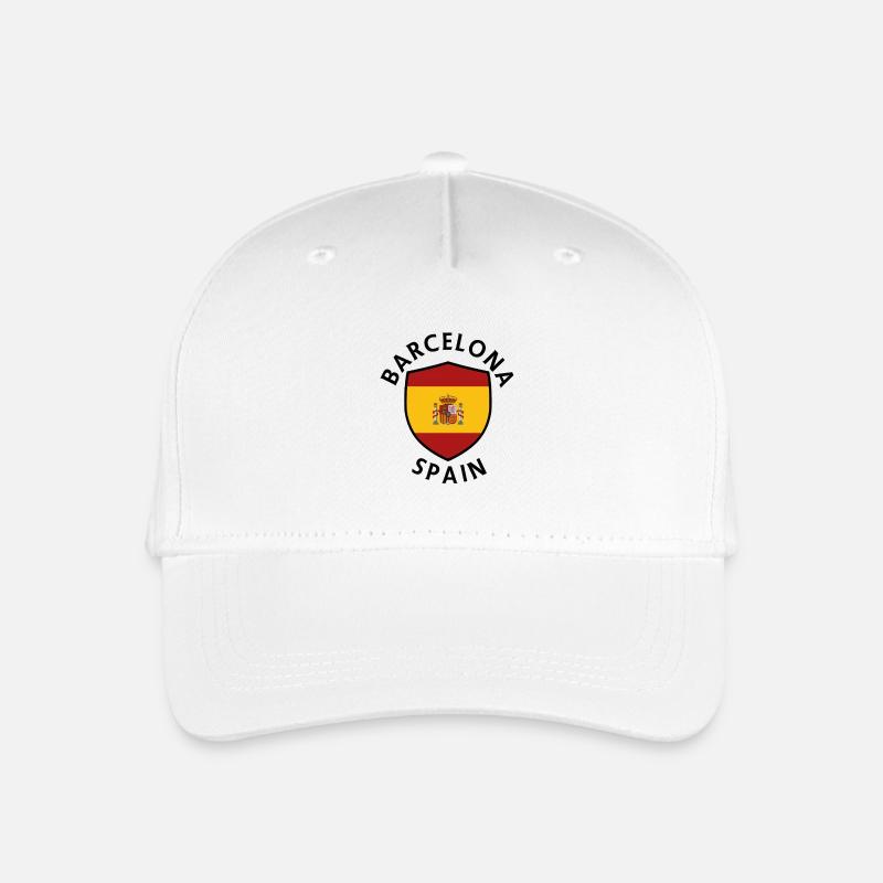 Barcelona Shield Spanien - Økologisk basecap til børn - hvid